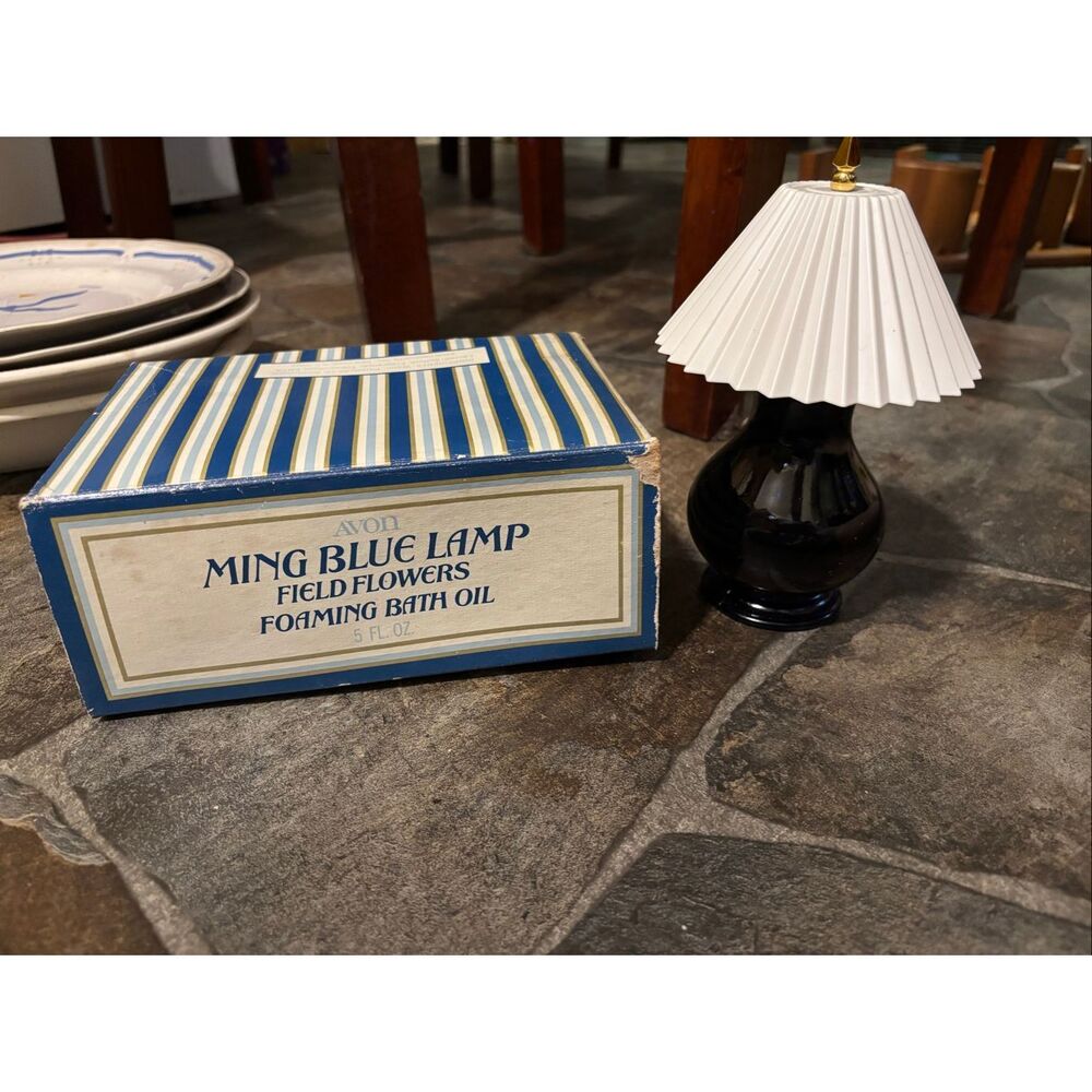 Avon Ming Blue Lamp decanter.